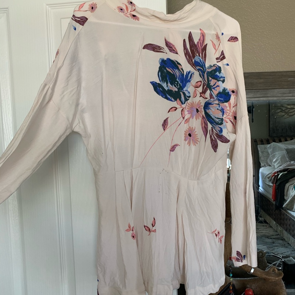 Free People Gemma Floral Tunic Mini